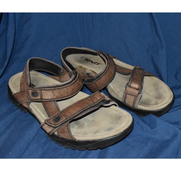 Teva Sandals Men's 13 Hiking Outdoor Strap Open Toe Tan #6591 - Picture 1 of 7
